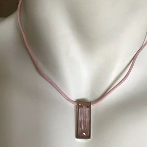 Fabulous Swarovski pink crystal pendant